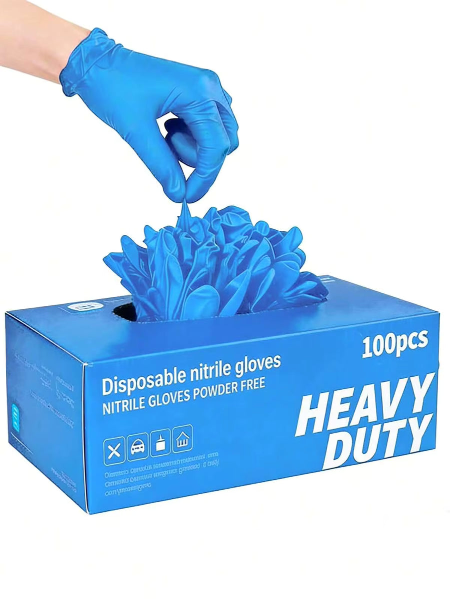 100pcs Multi-Purpose Nitrile Gloves - Waterproof, Anti-Static, Durable, Suitable For Dishwashing And Household Cleaning, Convenient Home Tool