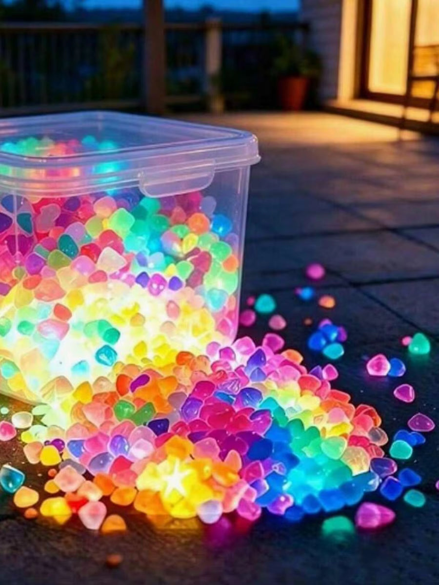 2000-10000Pcs Luminous Outdoor Stones, Summer Bathroom Decoration, Ideal For DIY Outdoor Decor, Aquariums, Courtyards, Bonsai, Pathways, Fish Tanks, Flower Pots, Parties, Micro Landscapes And Other Festival & Party Decors